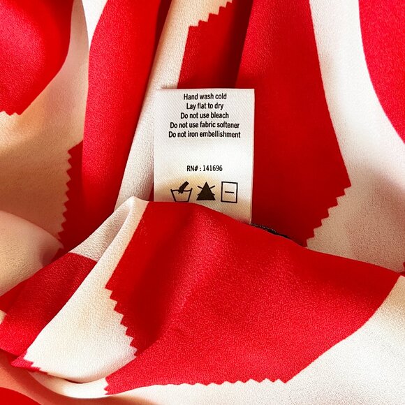 Nebraska Cornhuskers Infinity Scarf Red and White with silver glitter letters - Picture 7 of 7